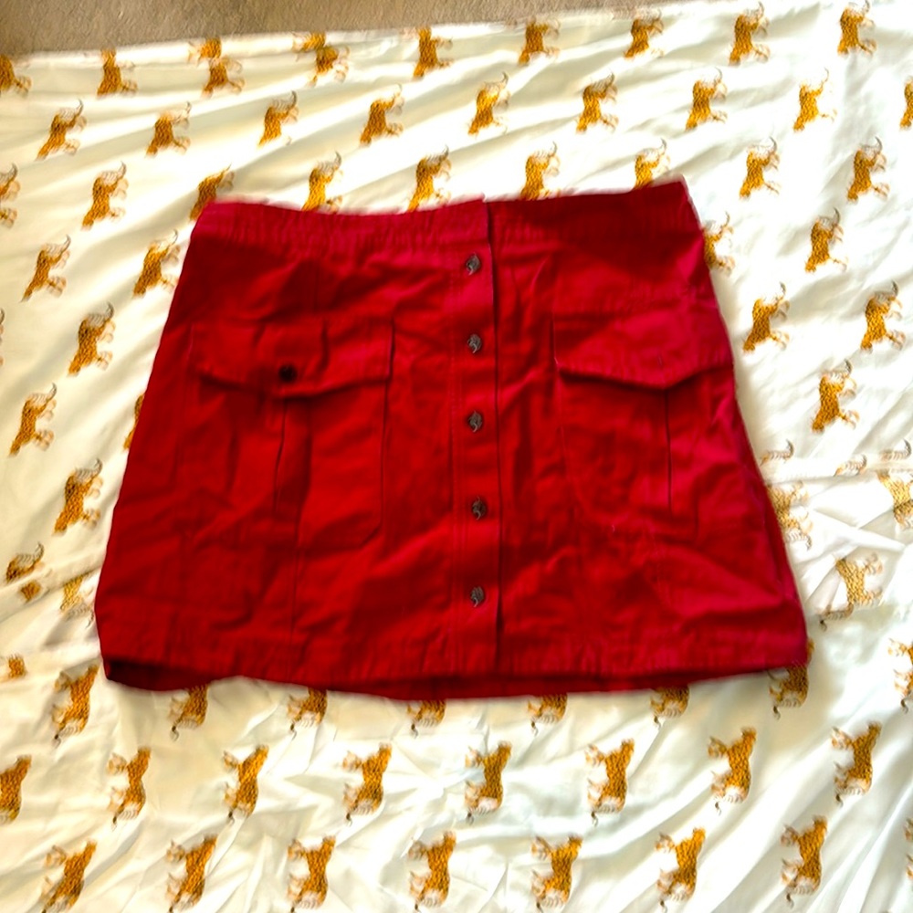 Banana Republic red skirt